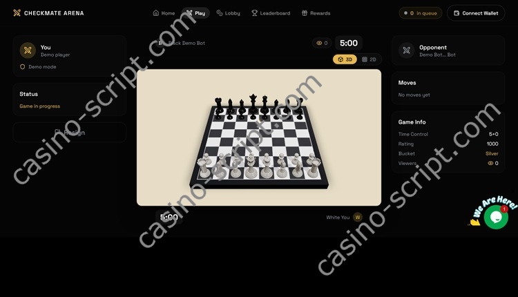 Chess casino script source code